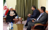 دیدار سرپرست جهاددانشگاهی فارس با امام جمعه شیراز و رئیس مؤسسه  ISC