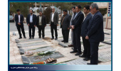 ادای احترام به شهید یزدی جهاددانشگاهی همزمان با دهه فجر