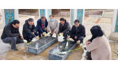 برگزاری مسابقات ورزشی وغبارروبی مزار شهدای گمنام توسط اعضای جهاددانشگاهی کردستان