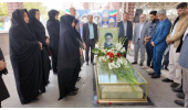 ادای احترام جهادگران دانشگاهی آذربایجان‌شرقی به مقام شامخ شهید آل هاشم